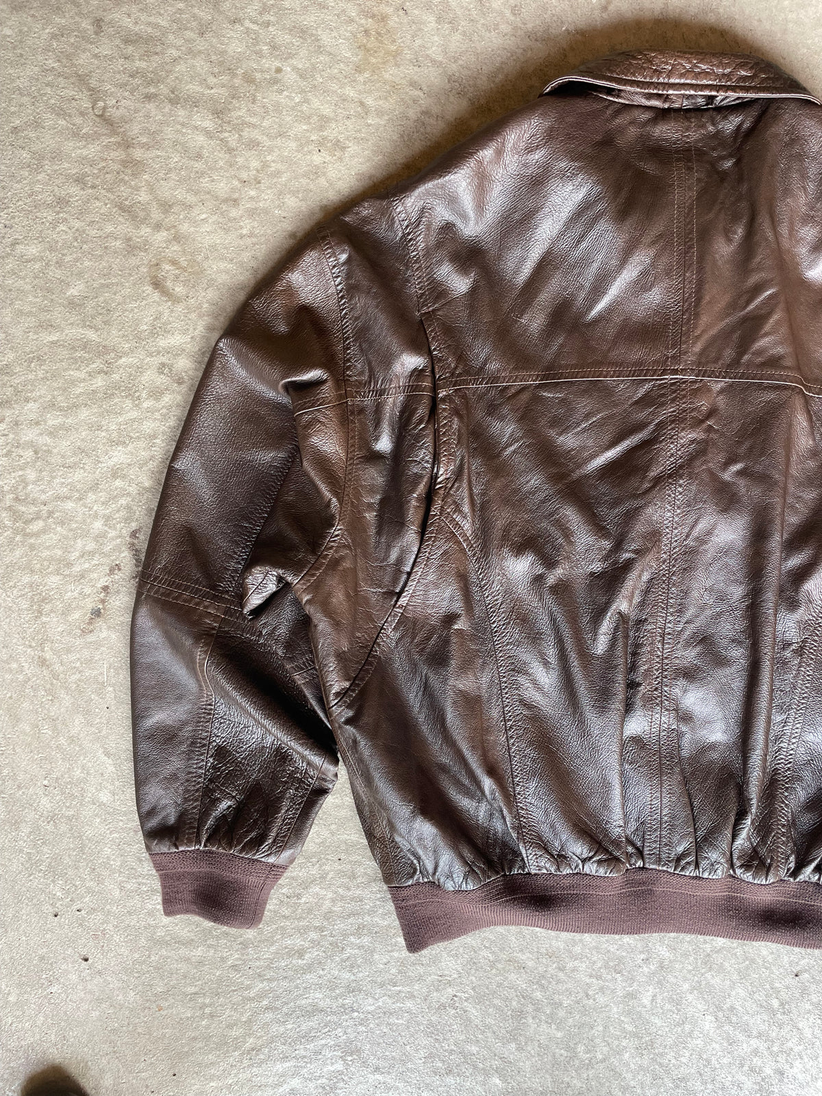 Vintage Camel Lederjacke (XL)