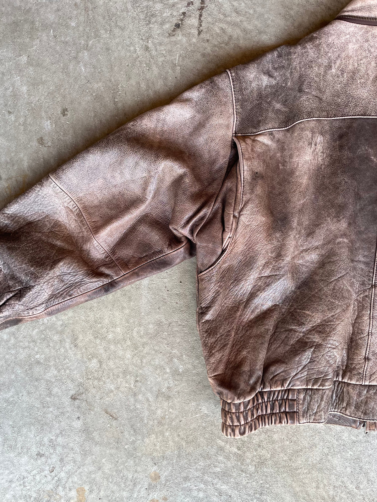 Vintage Lederjacke Federal Agent (L)