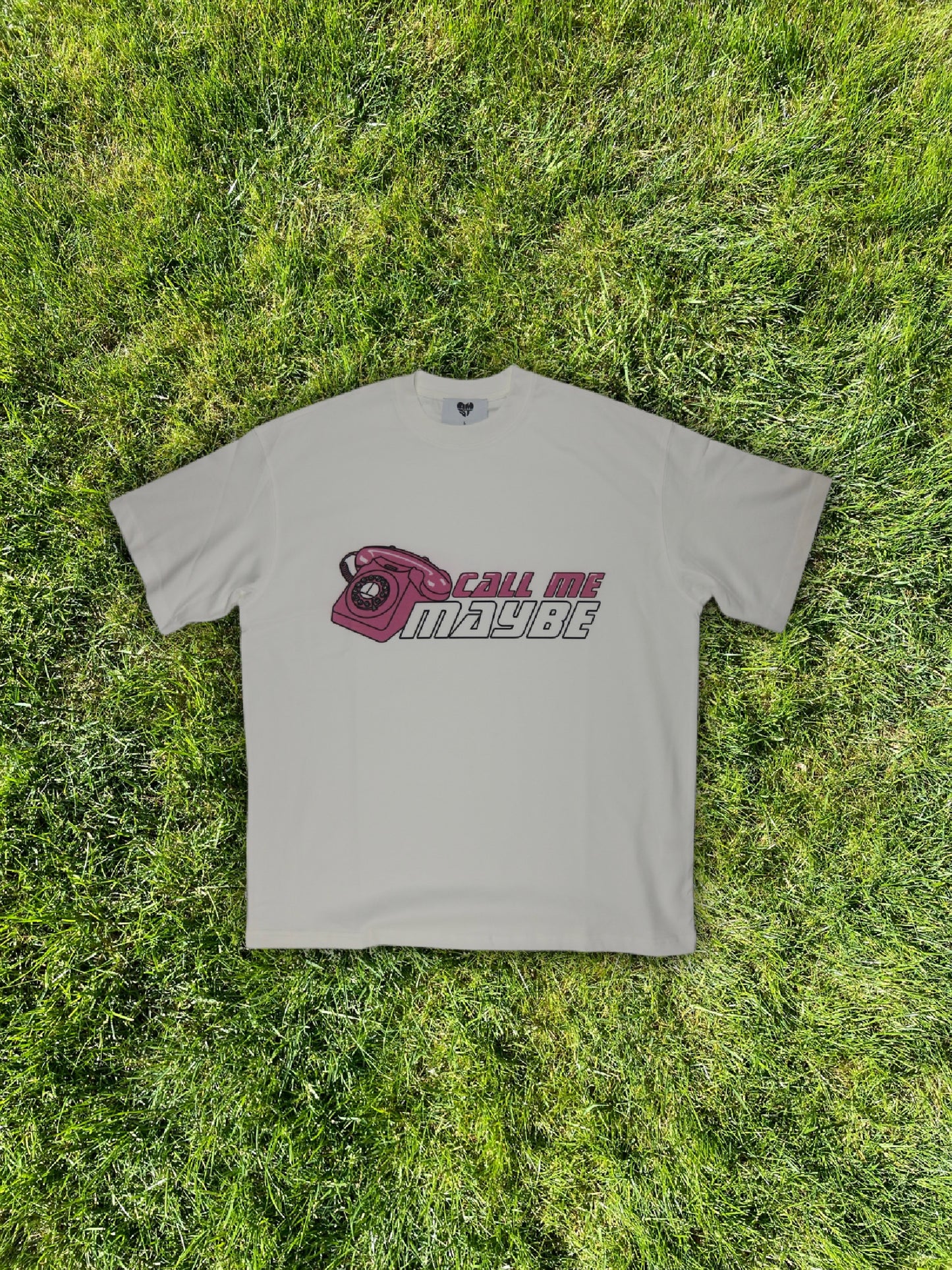 HEAVY "CALL ME MAYBE" OVERSIZED T-SHIRT (275gsm)