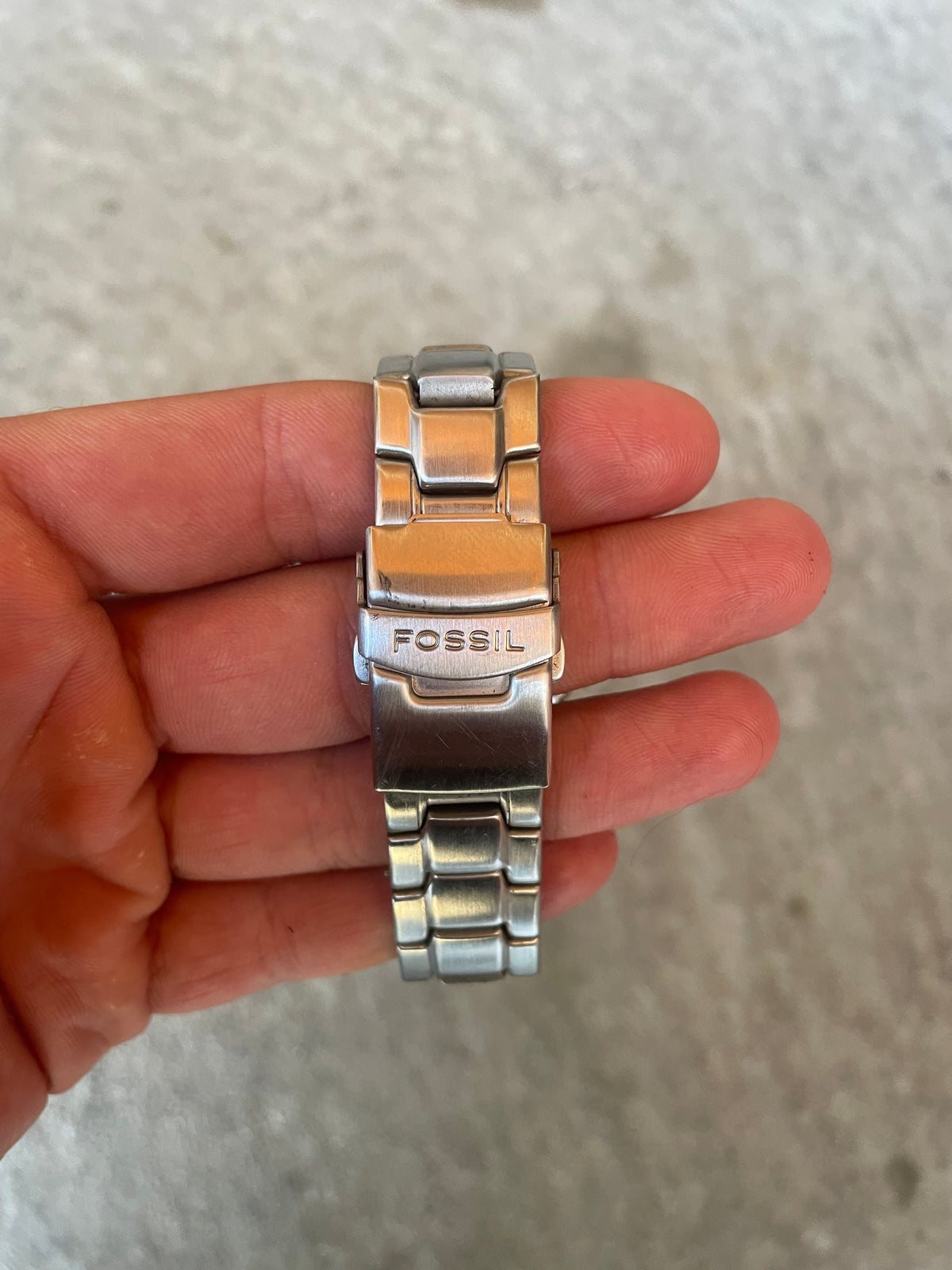 Vintage 1999 Fossil JR-8115 „Yellow Flame“ Armbanduhr