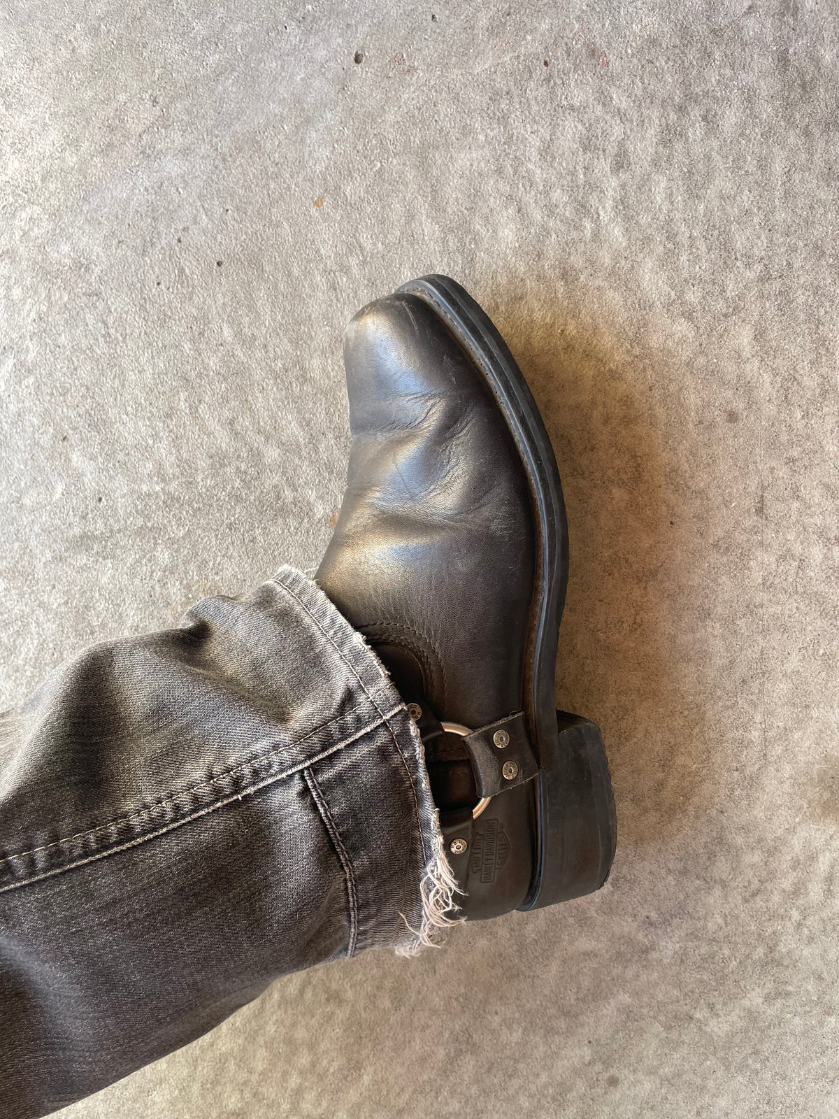 Vintage Harley Davidson Chealse/Biker Boots 45