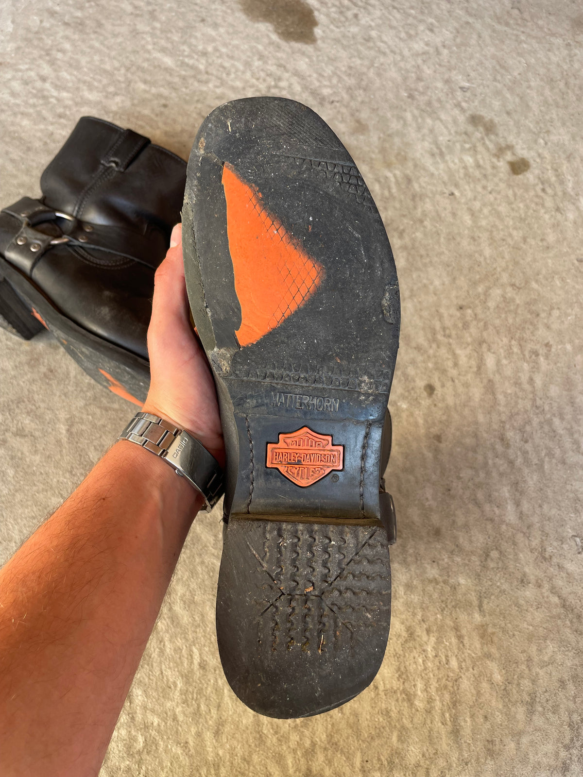 Vintage Harley Davidson Chealse/Biker Boots 45