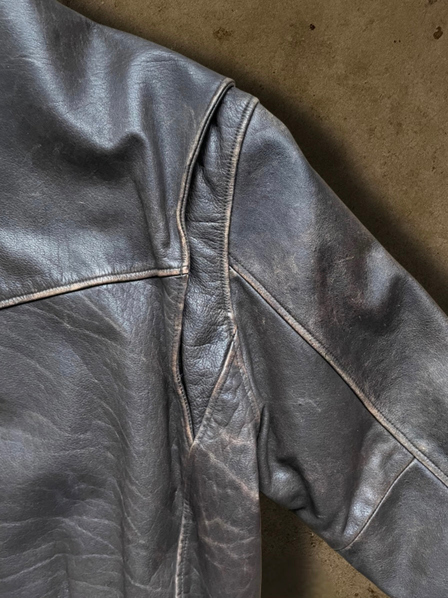 XL-Vintage Camel Lederjacke Fliegerjacke GOAT 80s
