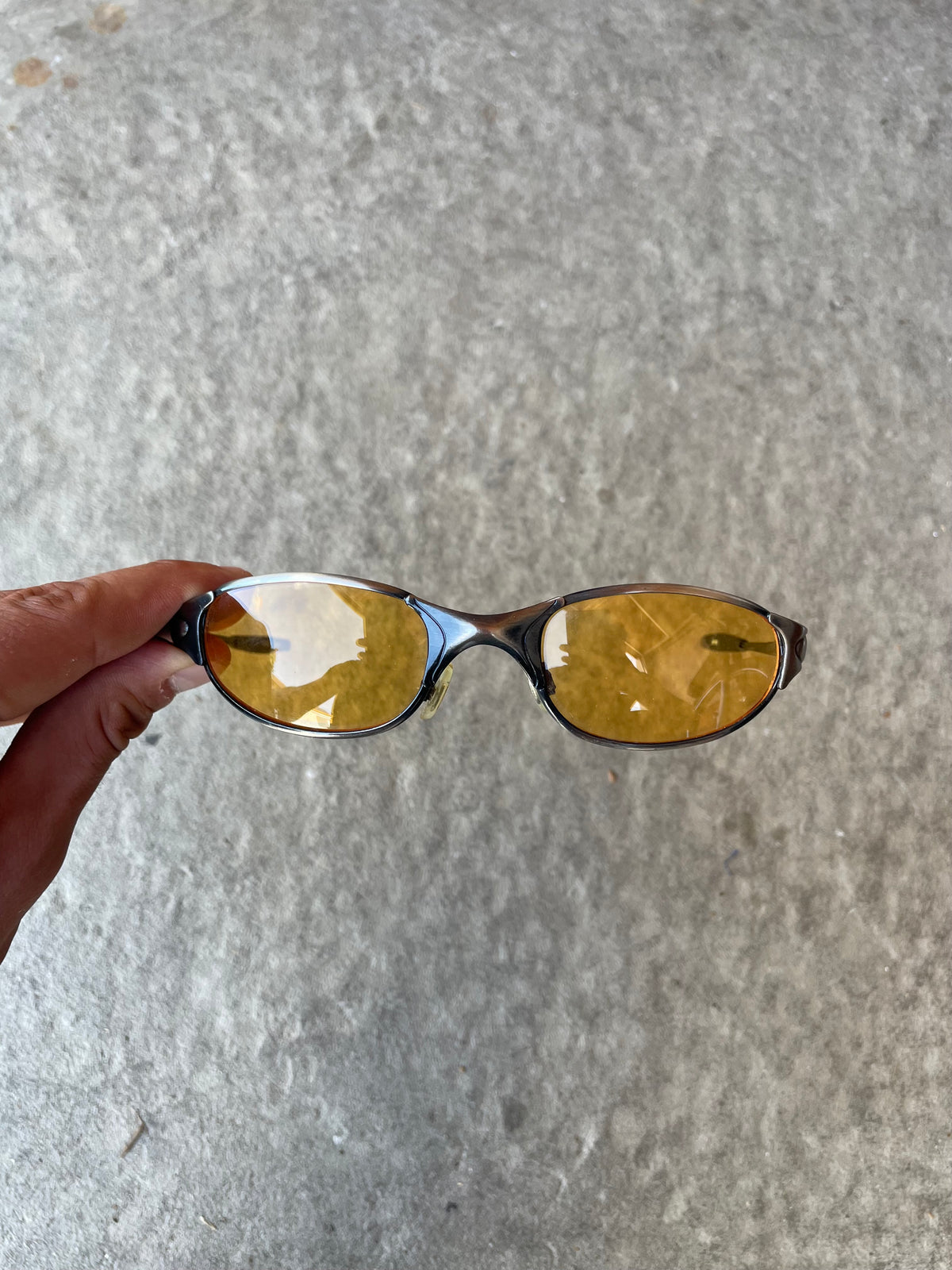 Vintage Sonnenbrille Silver X-Metal