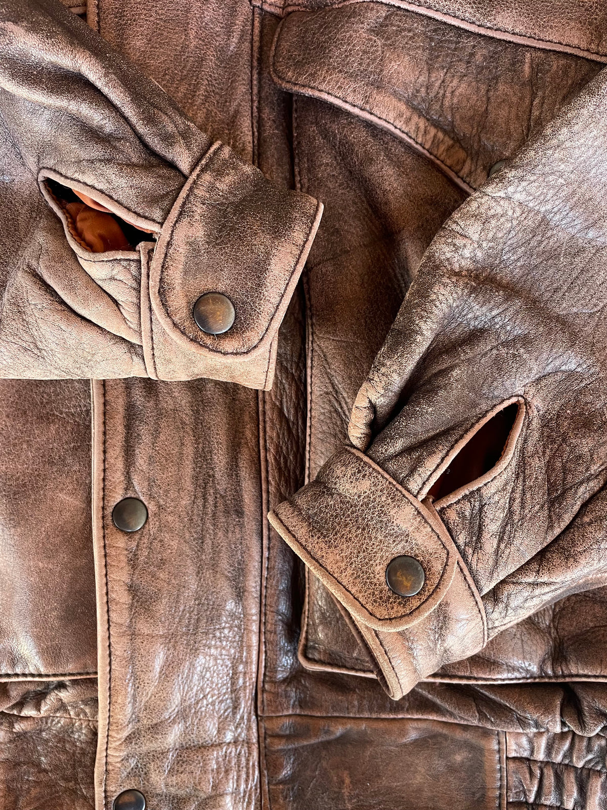Vintage Lederjacke Federal Agent (L)