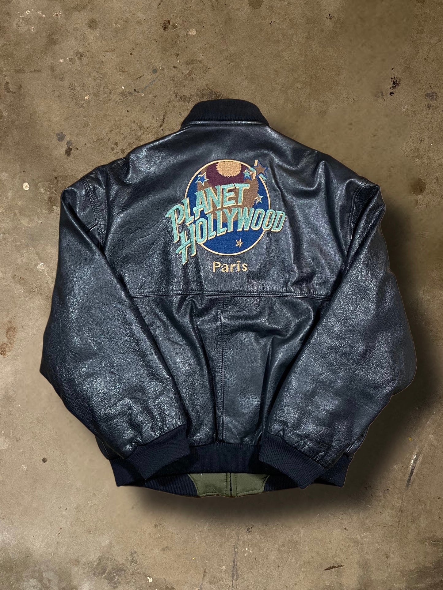 XL-Vintage PlanetHollywood Paris Lederjacke