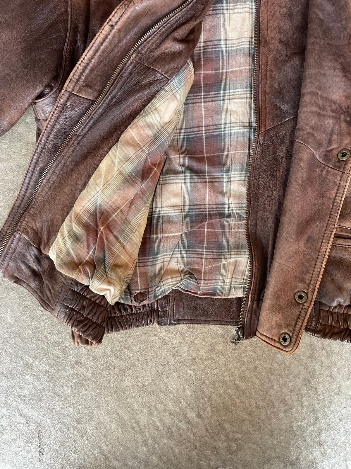 Vintage Lederjacke Detective (L)