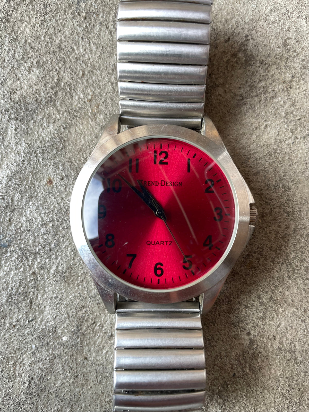 90s Vintage Red Racing Watch