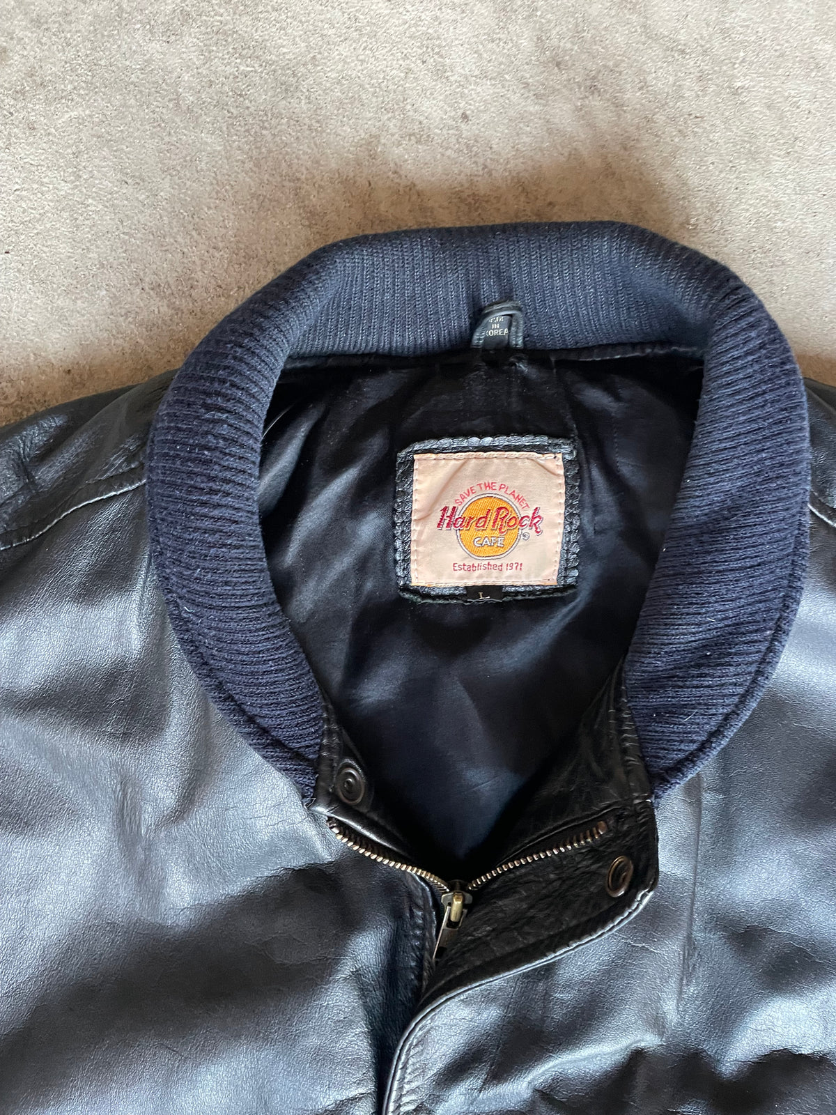 Vintage HardRockCafe Lederjacke (L)