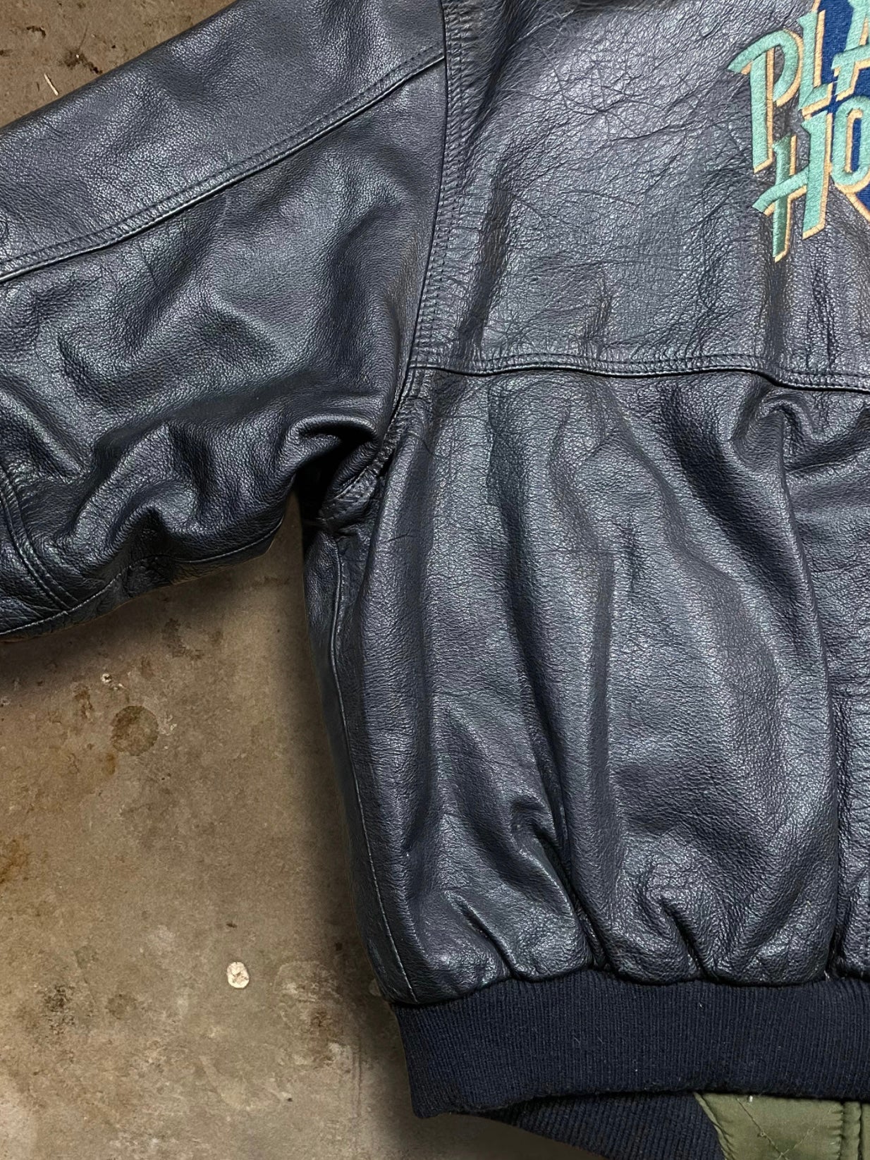 XL-Vintage PlanetHollywood Paris Lederjacke