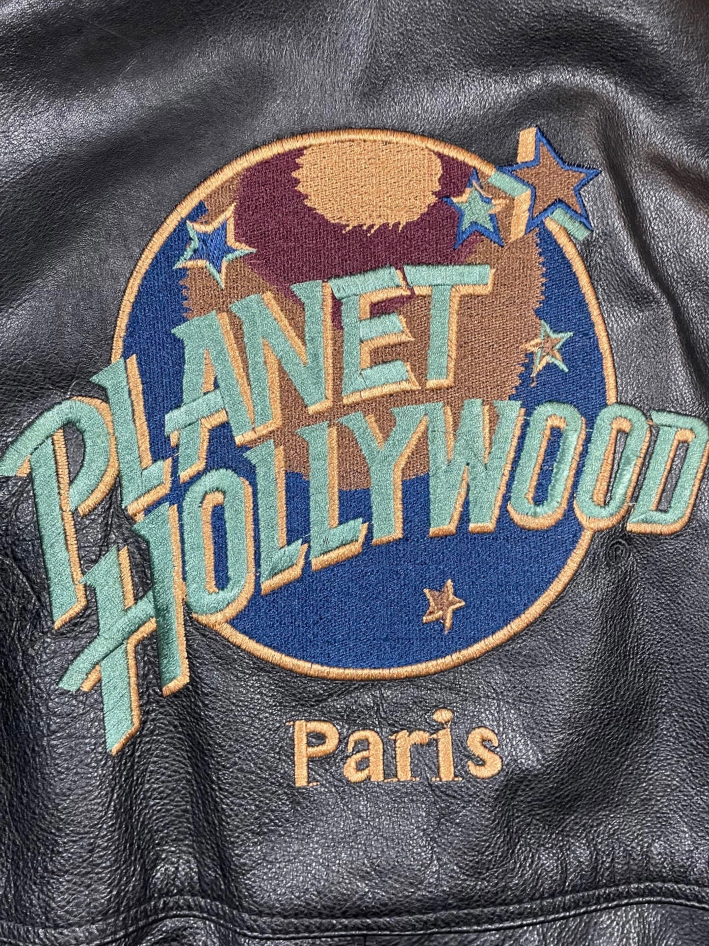 XL-Vintage PlanetHollywood Paris Lederjacke