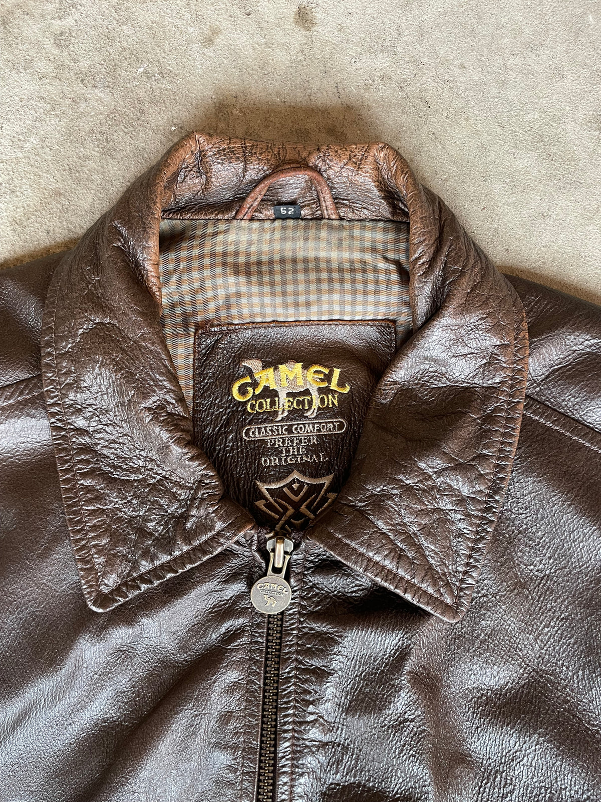 Vintage Camel Lederjacke (XL)