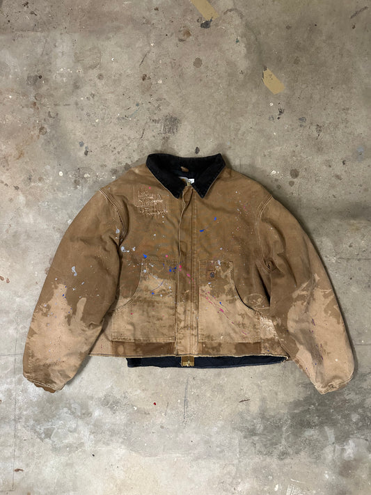 Carhartt Detroit Gecroppt & Customized-1990er Vintage-XL!