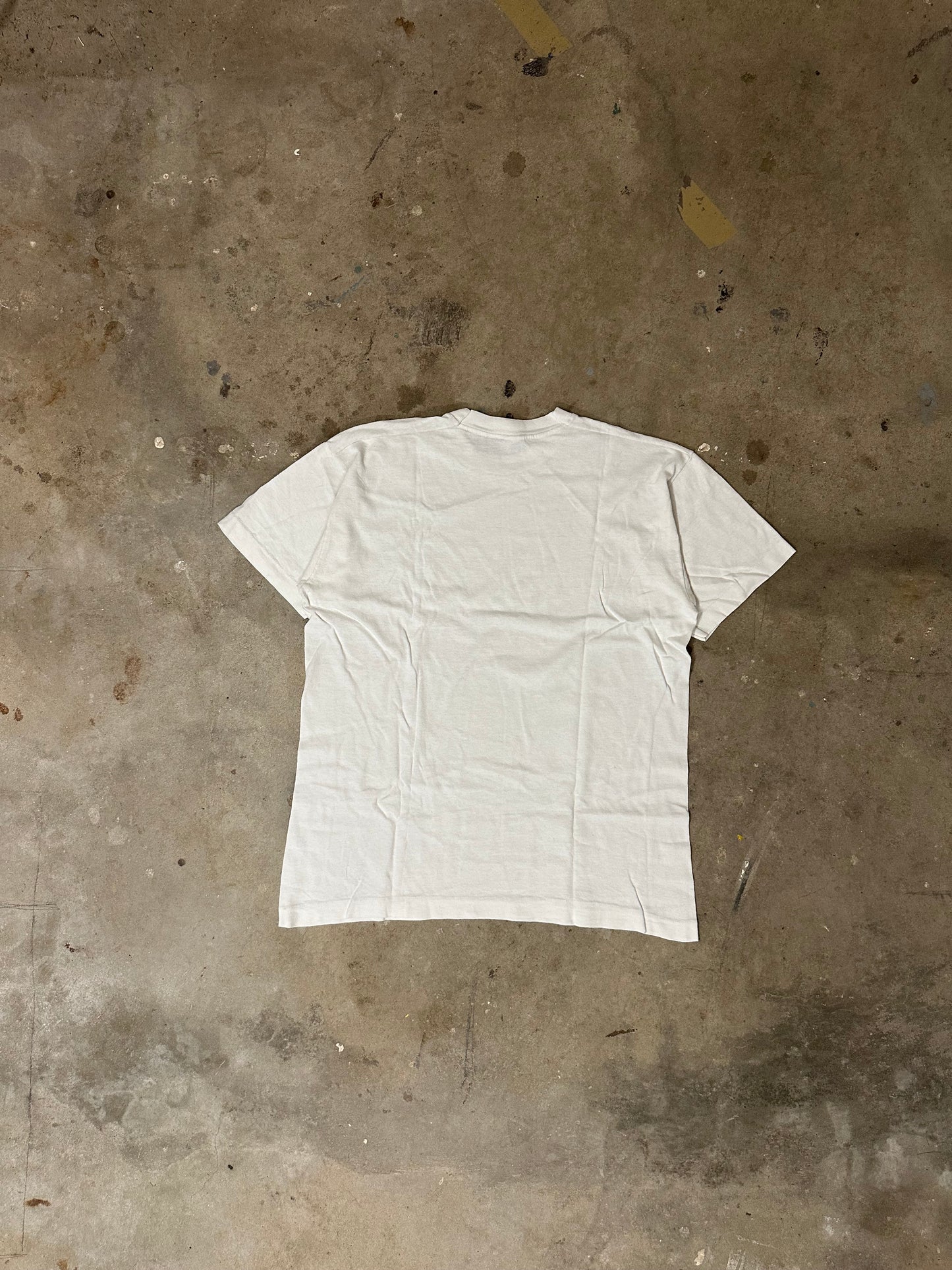 T-Shirt White Cat-1990er Vintage-L